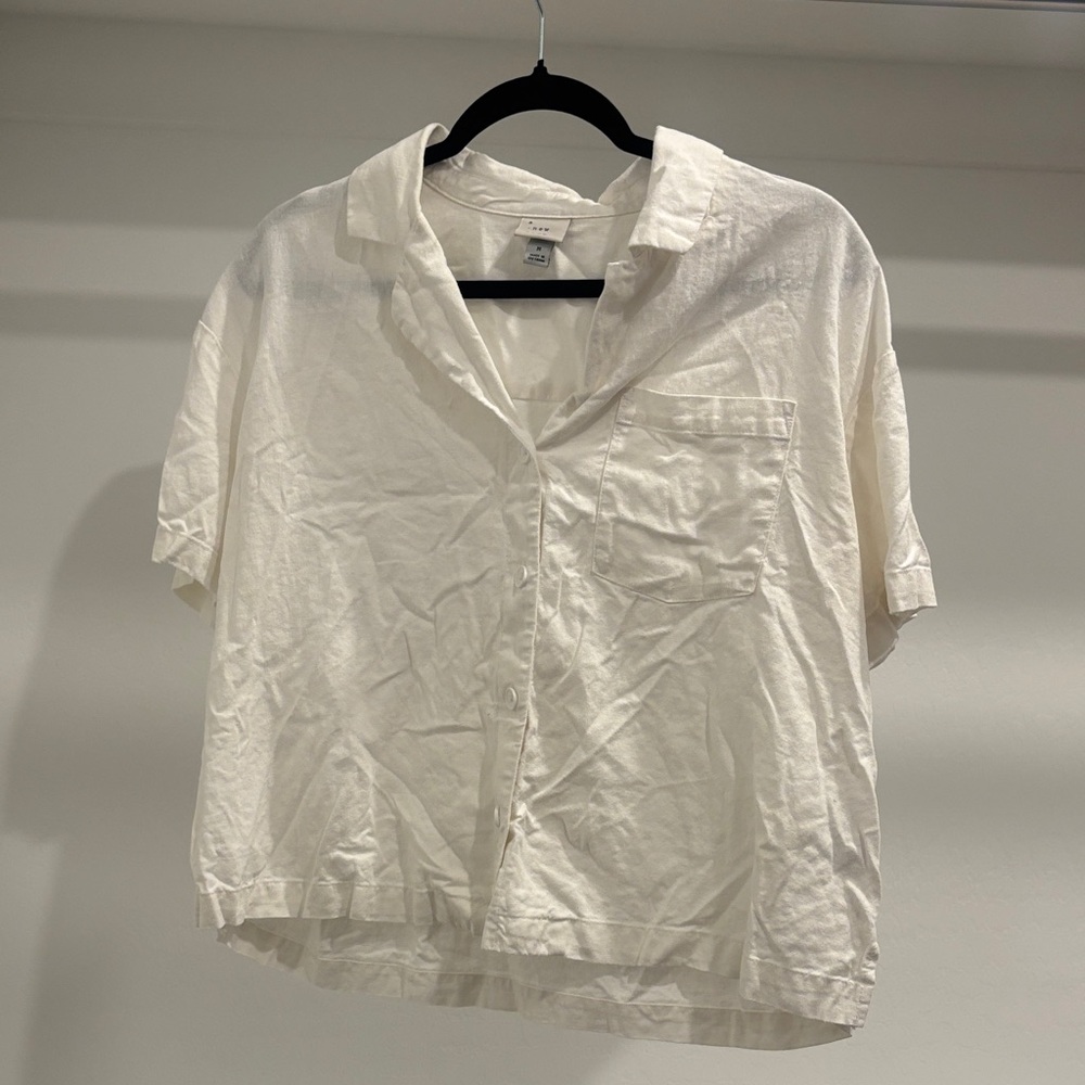 White Collared Shirt